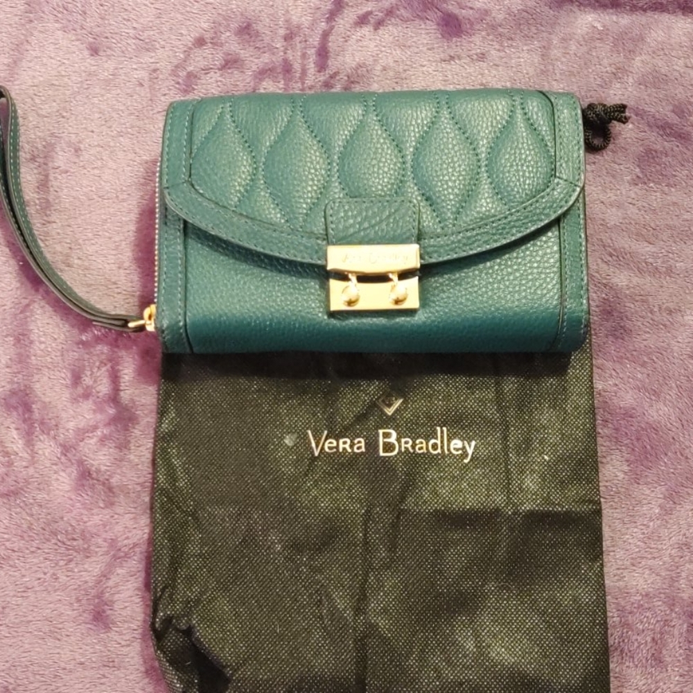 NWT Vera Bradley Genuine Leather Ultimate Wristlet